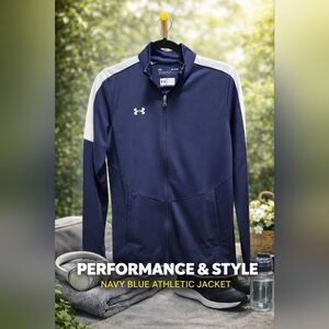 Under Armour Men's Performance Jacket in Navy and White NWT Size Medium